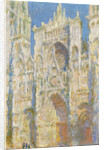 Rouen Cathedral, West Facade, Sunlight, 1894 by Claude Monet