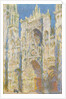 Rouen Cathedral, West Facade, Sunlight, 1894 by Claude Monet