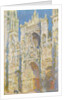 Rouen Cathedral, West Facade, Sunlight, 1894 by Claude Monet