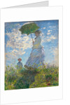 Woman with a Parasol - Madame Monet and Her Son, 1875 by Claude Monet