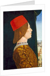 Giovanni II Bentivoglio, c. 1474- 77 by Ercole de Roberti