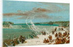Portage Around the Falls of Niagara at Table Rock, 1847- 48 by George Catlin