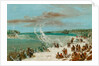 Portage Around the Falls of Niagara at Table Rock, 1847- 48 by George Catlin