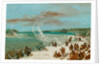 Portage Around the Falls of Niagara at Table Rock, 1847- 48 by George Catlin
