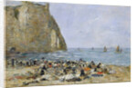 Washerwomen on the beach of Etretat, 1894 by Eugene Louis Boudin