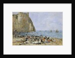 Washerwomen on the beach of Etretat, 1894 by Eugene Louis Boudin