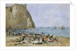 Washerwomen on the beach of Etretat, 1894 by Eugene Louis Boudin