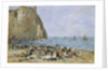 Washerwomen on the beach of Etretat, 1894 by Eugene Louis Boudin