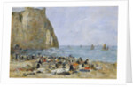 Washerwomen on the beach of Etretat, 1894 by Eugene Louis Boudin