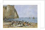 Washerwomen on the beach of Etretat, 1894 by Eugene Louis Boudin