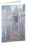 Rouen Cathedral, West facade, 1894 by Claude Monet