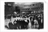Strikes, street railways, New York. Stopped car on 86th St. and 6th Ave., 1916 by American Photographer