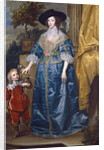 Queen Henrietta Maria with Sir Jeffrey Hudson, 1633 by Anthony van Dyck