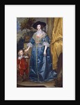 Queen Henrietta Maria with Sir Jeffrey Hudson, 1633 by Anthony van Dyck