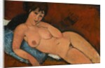 Nude on a Blue Cushion, 1917 by Amedeo Modigliani
