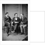 Mark Twain, George Alfred Townsend and David Gray, 1871 by American Photographer