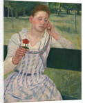 Woman with a Red Zinnia, 1891 by Mary Stevenson Cassatt