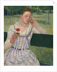 Woman with a Red Zinnia, 1891 by Mary Stevenson Cassatt