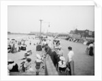 Boardwalk & beach, Asbury Park, c.1905 by Detroit Publishing Co.