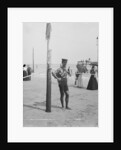 A Life guard on Brighton Beach, Brooklyn, New York, 1901-06 by Detroit Publishing Co.