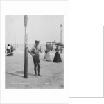 A Life guard on Brighton Beach, Brooklyn, New York, 1901-06 by Detroit Publishing Co.