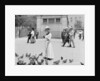 Feeding the pigeons, Boston Common by Anonymous