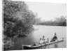 Seminole Indian and family dugout canoe, Miami, Florida, c.1910-20 by Detroit Publishing Co.