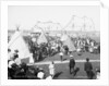 Saint Mary's Canal celebration, reviewing stand and Indian village, c.1905 by Detroit Publishing Co.
