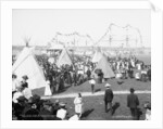 Saint Mary's Canal celebration, reviewing stand and Indian village, c.1905 by Detroit Publishing Co.