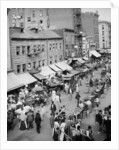 Jewish market on the East Side, New York, c.1890-1901 by Detroit Publishing Co.