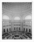 Reading Room rotunda, Library of Congress, Washington, D.C., c.1904 by Detroit Publishing Co.