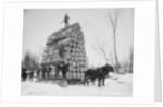Logging a big load, Michigan, c.1880-99 by Detroit Publishing Co.