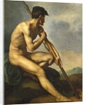 Nude Warrior with a Spear, c.1816 by Theodore Gericault