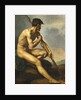 Nude Warrior with a Spear, c.1816 by Theodore Gericault