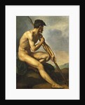 Nude Warrior with a Spear, c.1816 by Theodore Gericault