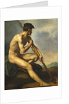 Nude Warrior with a Spear, c.1816 by Theodore Gericault