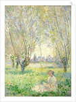 Woman seated under the Willows, 1880 by Claude Monet