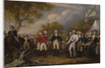 Battle of Saratoga, the British General John Burgoyne surrendering to the American General, Horatio Gates, October 17, 1777, c.1822-32 by John Trumbull