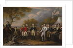 Battle of Saratoga, the British General John Burgoyne surrendering to the American General, Horatio Gates, October 17, 1777, c.1822-32 by John Trumbull