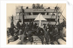 Pioneer Infantry Battalion on the troop ship U.S.S. Philippine from Brest harbor, France, July 18, 1919 by American Photographer