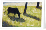 Black Cow in a Meadow, 1881 by Georges Pierre Seurat