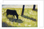 Black Cow in a Meadow, 1881 by Georges Pierre Seurat