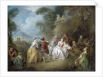 Courtly Scene in a Park, c.1730-35 by Jean-Baptiste Joseph Pater