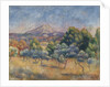 Mount of Sainte-Victoire, c.1888-89 by Pierre Auguste Renoir