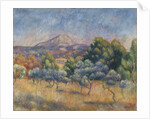 Mount of Sainte-Victoire, c.1888-89 by Pierre Auguste Renoir
