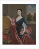 A Hudson Valley Lady with Dog and Parrot, c.1720-30 by American School