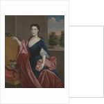 A Hudson Valley Lady with Dog and Parrot, c.1720-30 by American School