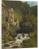 Landscape with a Waterfall, c.1865 by Gustave Courbet