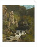 Landscape with a Waterfall, c.1865 by Gustave Courbet