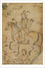 Hunter on a Horse by Mughal School